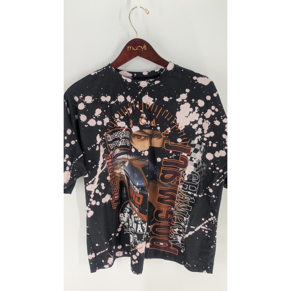 Shein Crew‎ Neck Speed Way The Strong Champion Graphic T-Shirt Multicolor Size M